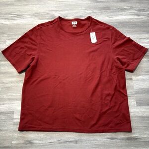 Joseph Abboud Men's Short Sleeve Crewneck T-Shirt in Deep Red